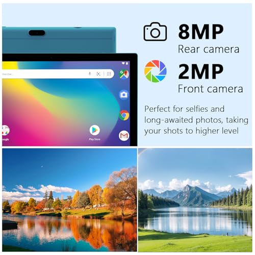 Tablet 10 Inch with Keyboard, Mouse, Case, Stylus, 8GB RAM 64GB ROM N8168