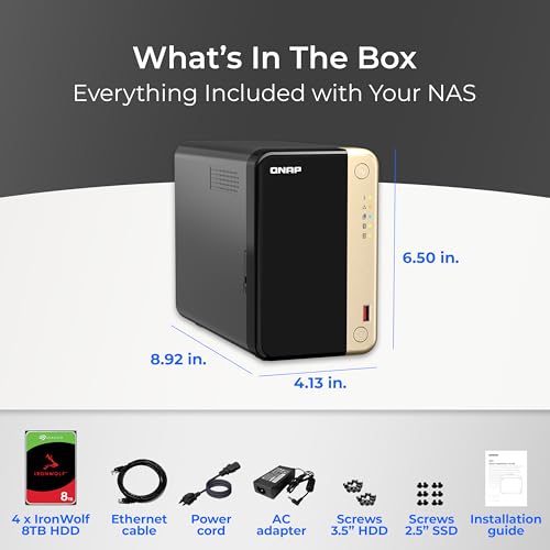 4 Bay Desktop NAS with Intel Celeron Quad-core Processor and Dual 2.5GbE S510