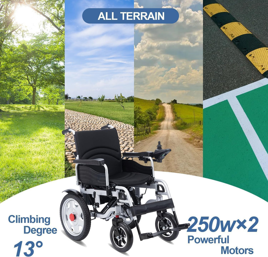 Foldable Electric Wheelchair for Adults, Heavy Duty C5487