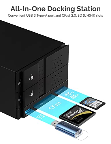 USB 3.2 5-Bay SATA Hard Drive Docking Station with USB-C 10Gbps A4585