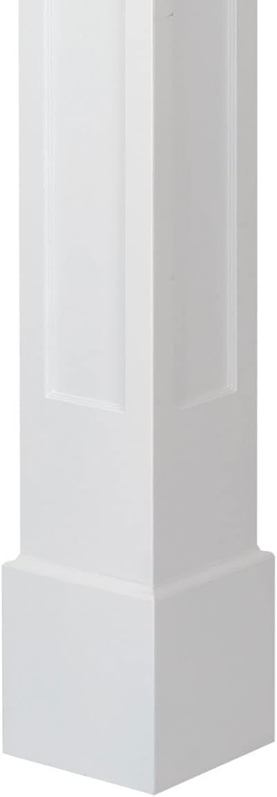 16"W x 8'H Square Non-Tapered Recessed Panel PVC Column Wrap Kit Q765