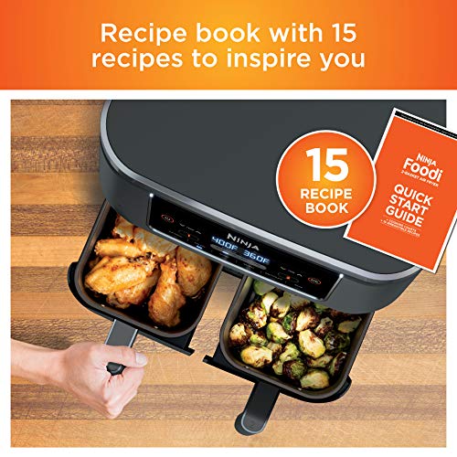 10QT 6-in-1 DualZone Air Fryer with 2 Independent Baskets B40403