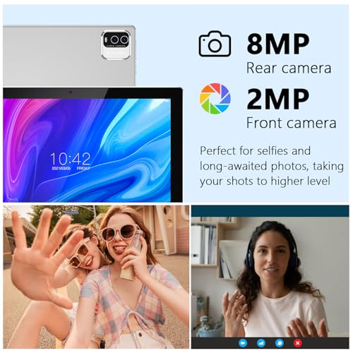 Android Tablet 10.1 Inch with Keyboard, 64GB ROM, 8GB RAM V203