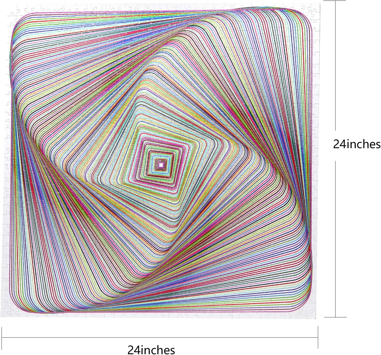 3D Colorful Squares Puzzle - 1000 Pieces Jigsaw for Adults and Kids U7452