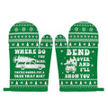 Funny Holiday Oven Mitts Pot Holders for Kitchen Cooking Baking M258024