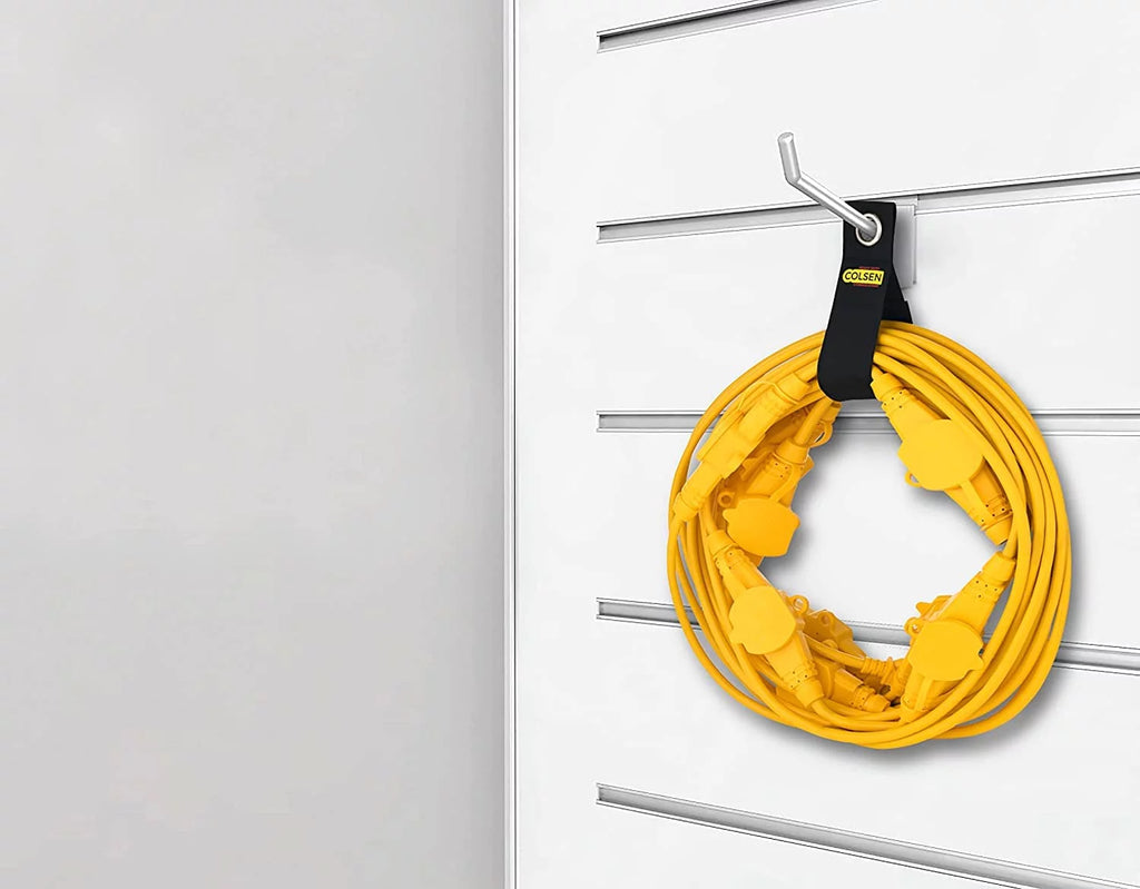50ft Yellow Power Extension Cord 3 Prong Outlet with LED Indicator N82022