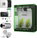 VIVOSUN S425 4x2 Grow Tent Smart Kit, AeroLight, 100W LED Grow Light, GrowHub Controller E42A, 6 Inch 25 Feet Air Aluminum Ducting and 6 Inch Air Carbon Filter Smelliness Control