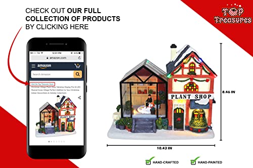 Lighted Musical Christmas Village Collectible Houses U181