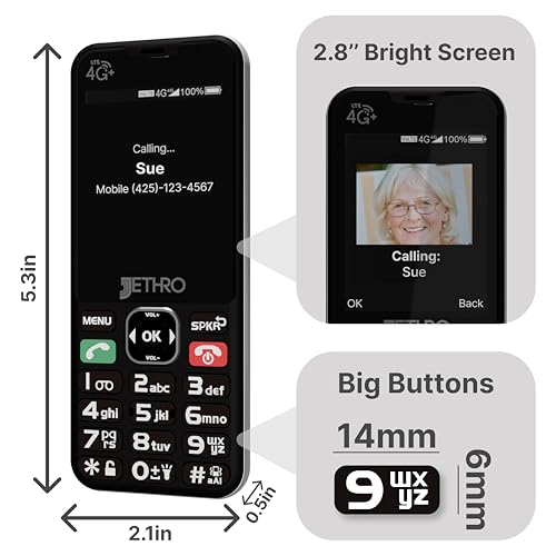Large Button 4G Cell Phone for Seniors with 6-Month Plan C622
