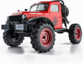 BEEZRC FMS RC Crwaler 1/24 Scale FCX24 Power Wagon RTR 4WD 2.4GHz 3CH Offroad RC Car Model Vehicle Hobby Grade Remote Control Car(Red)