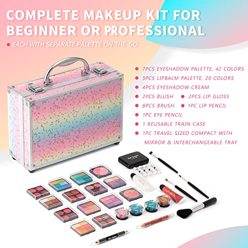 Makeup Kit for Women - Full Starter Cosmetics Set with Eyeshadow, Lip Gloss, Blush and Brush N992