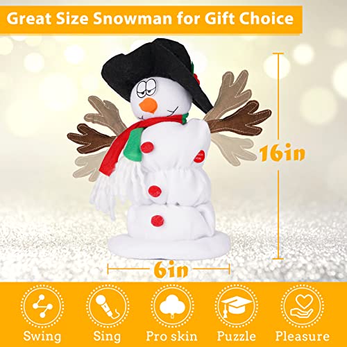 Animated Plush Snowman Santa Claus, 6 Christmas Songs A379977