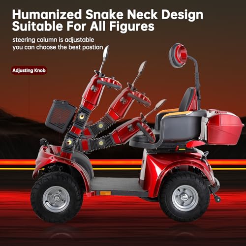 Heavy Duty 4 Wheel Mobility Scooter for Seniors & Adults, 500 lbs Capacity S153