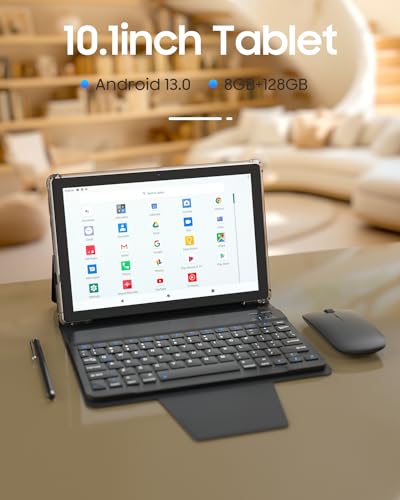 10 Inch Android Tablet with Keyboard Case Mouse Stylus J550018