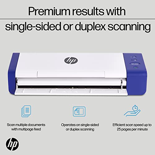 Compact Desktop Duplex USB Document & Photo Scanner with Auto-Feed Tray for Portable 2-Sided Digital Scanning N899