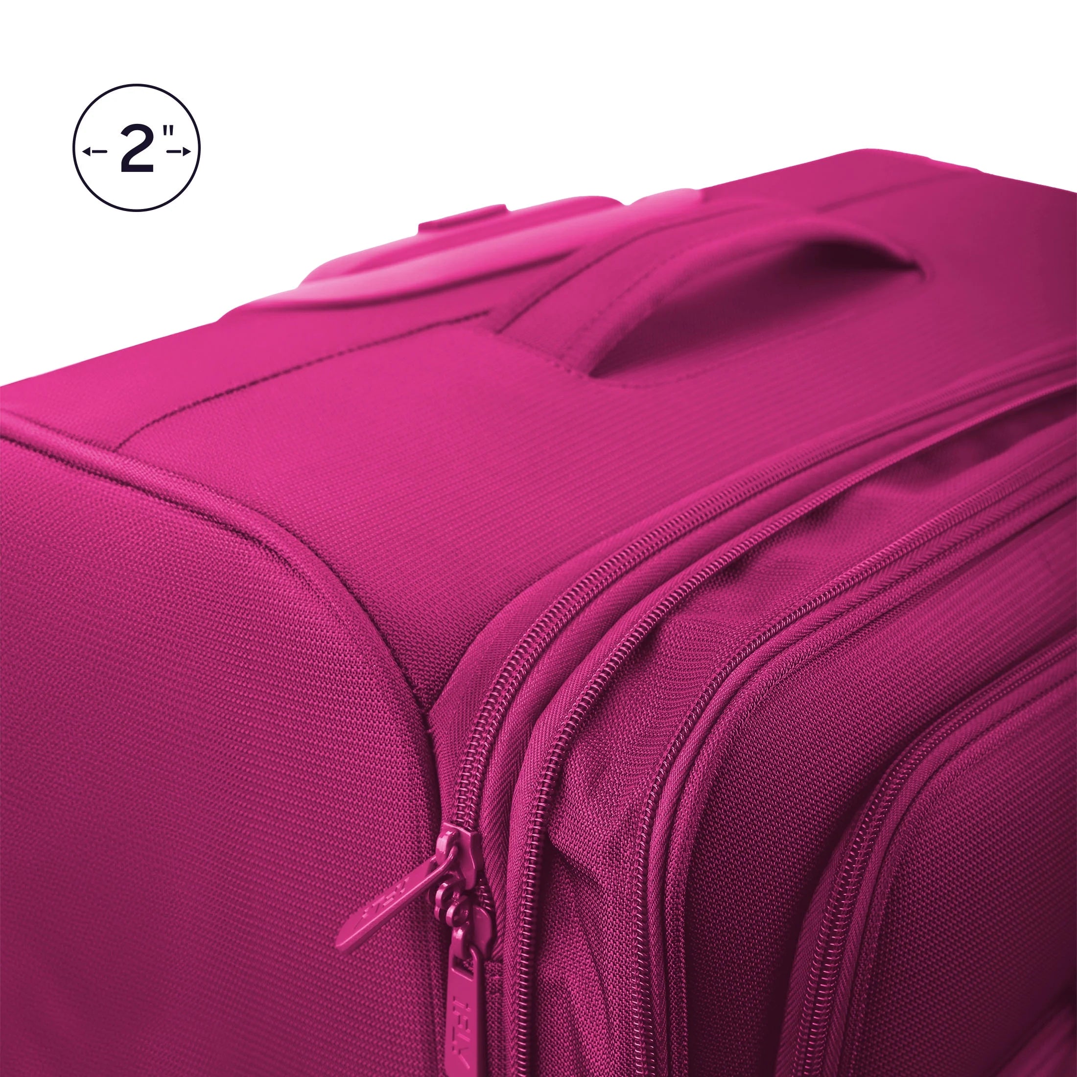 Softside 20" Carry-on Luggage, Fuchsia T7154