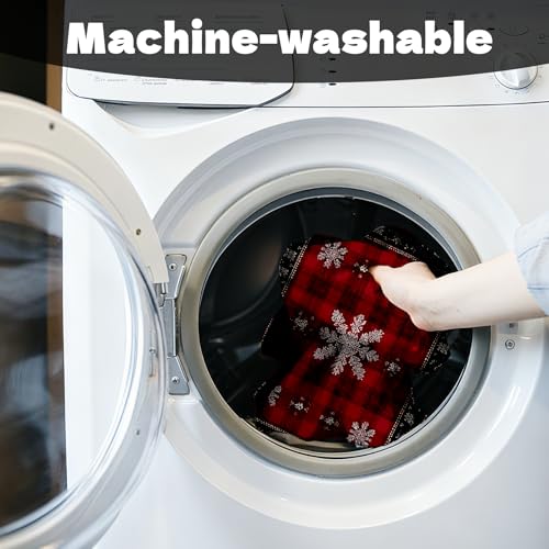 Christmas Toilet Lid Cover, Washable Seat and Tank Protector W1747