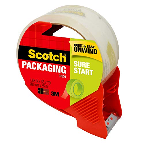 Shipping Packaging Tape, 1.88" x 38.2 yd, Clear, 1 Roll K401904
