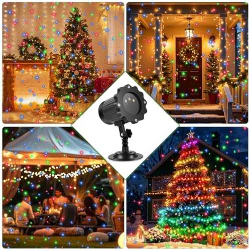 Christmas Laser Lights Projector with Star Show for Indoor Outdoor Decor E487