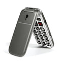 4G Volte Flip Mobile Phones Unlocked for Seniors, Big Buttons Cell Phone for Elderly & Kids, Clear Sound, SOS Button, Convenient USB-C & Charging Dock, Talking Numbers G3 Grey