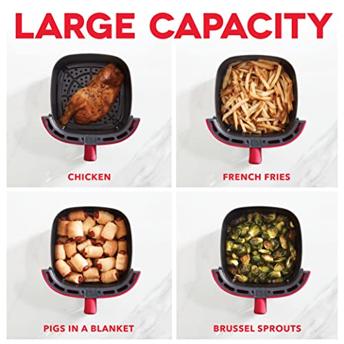 Electric Air Fryer Oven, 2.6 Qt., Grey, Compact, Auto Shut Off, 1000-Watt O64979
