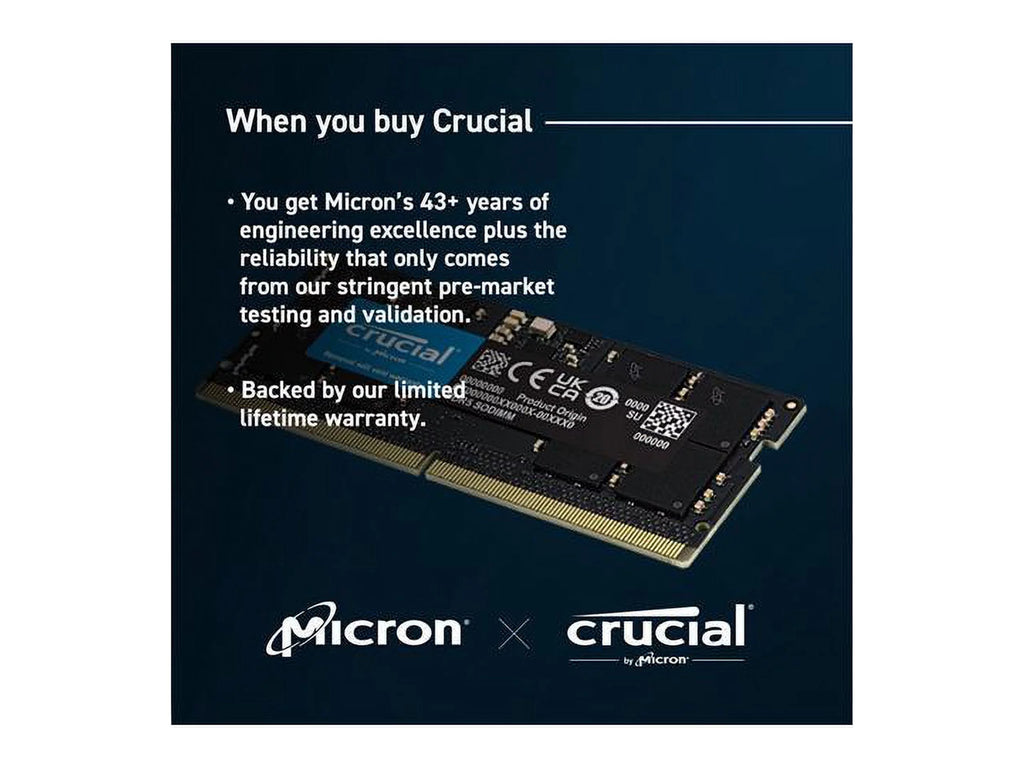 64GB DDR5 4800MHz SODIMM Dual-Rank Memory Kit U344355