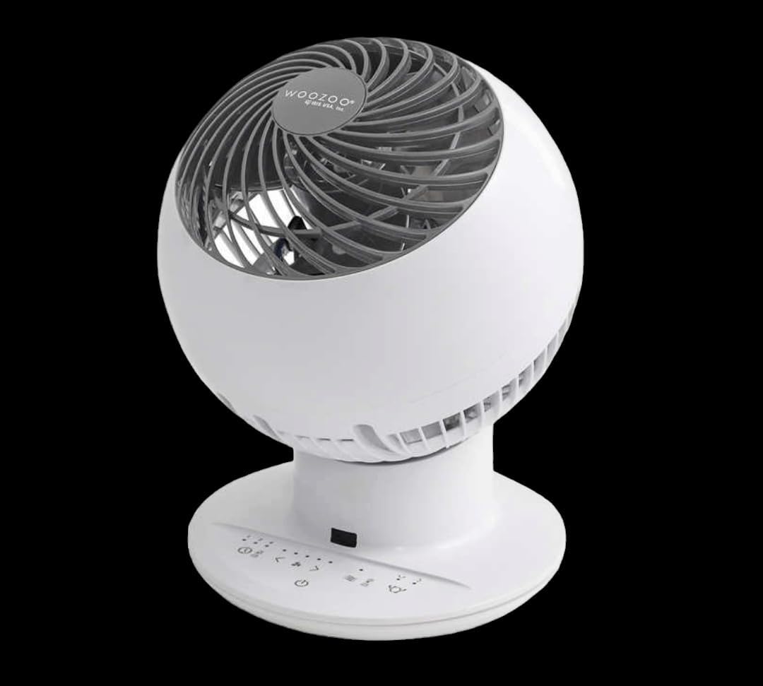 Globe Multi-Directional 5-Speed Oscillating Fan, Small, White B437881