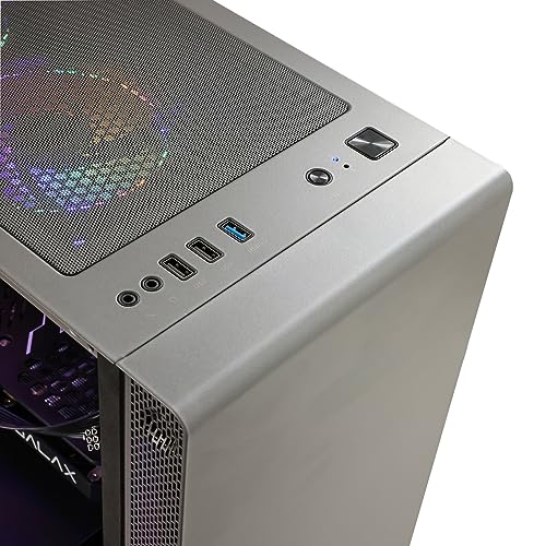 Gaming PC Desktop Computer, AMD Ryzen 5 5600, RTX 4060, 16GB DDR4, 1TB SSD, Windows 11 Pro C400