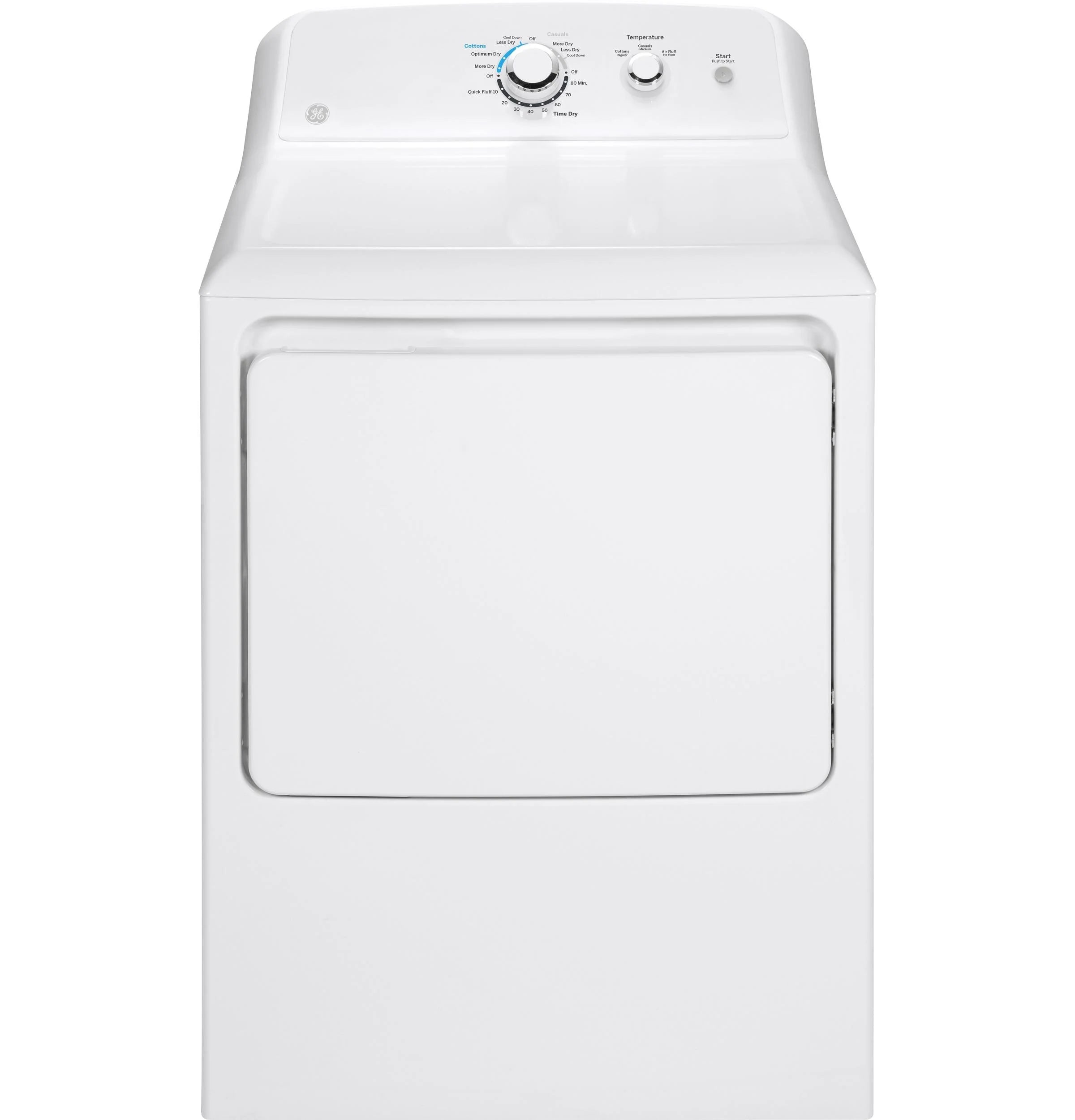 Ge Gtd33eak 27" Wide 7.2 Cu. Ft. Electric Dryer - White