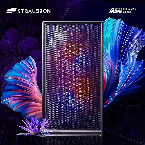 Gaming Desktop PC, RTX 3060 Ti, Ryzen 7, 32GB DDR4, 1TB SSD, WiFi, RGB Fan H561