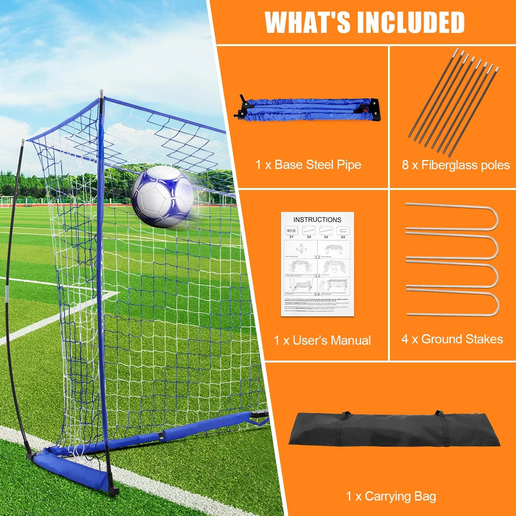 Portable Soccer Goal 12 x 6 ft for Backyard Training W2686