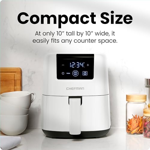2 Qt Mini Air Fryer with Digital Timer and Nonstick Basket K944