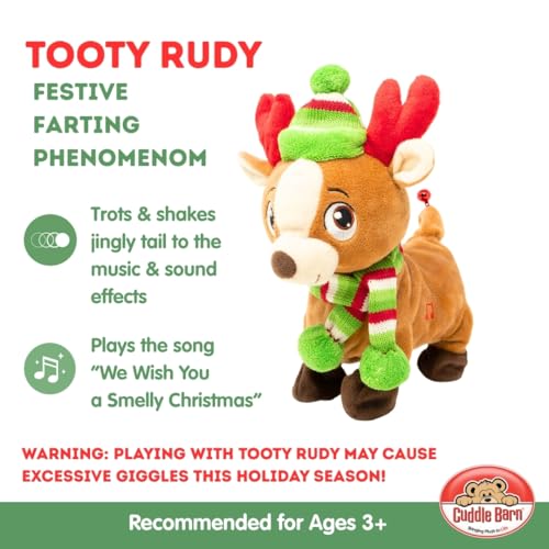 Farting Reindeer Plush Toy - 10 Inches R9989