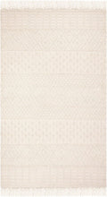 SAFAVIEH Natura Collection Accent Rug - 2' x 3', Ivory, Handmade Moroccan Boho Wool Fringe, Ideal for High Traffic Areas in Entryway, Living Room, Bedroom (NAT852B)