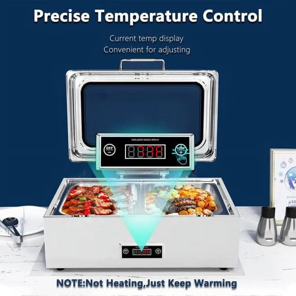 Stainless Steel Electric Chafing Dish Buffet Food Warmer 9QT C887979