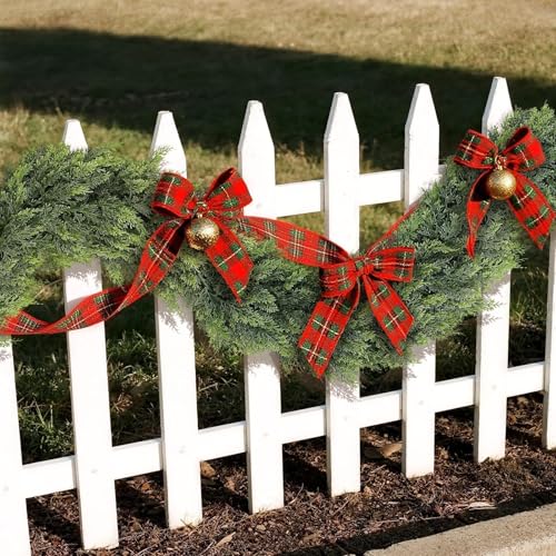 9ft Cedar Garland Artificial Christmas Garland for Fireplace Mantel Indoor Outdoor Decor O977063