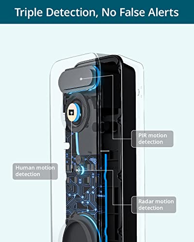 Wireless Video Doorbell with HD Camera, WiFi, Battery or Wired Powered S190140