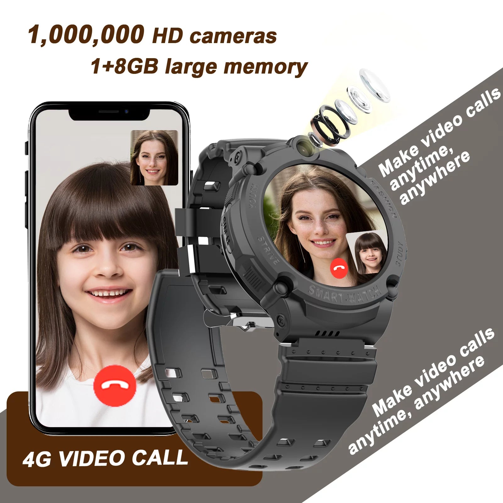 Smart Watch for Kids with 4G GPS Video Call X6728