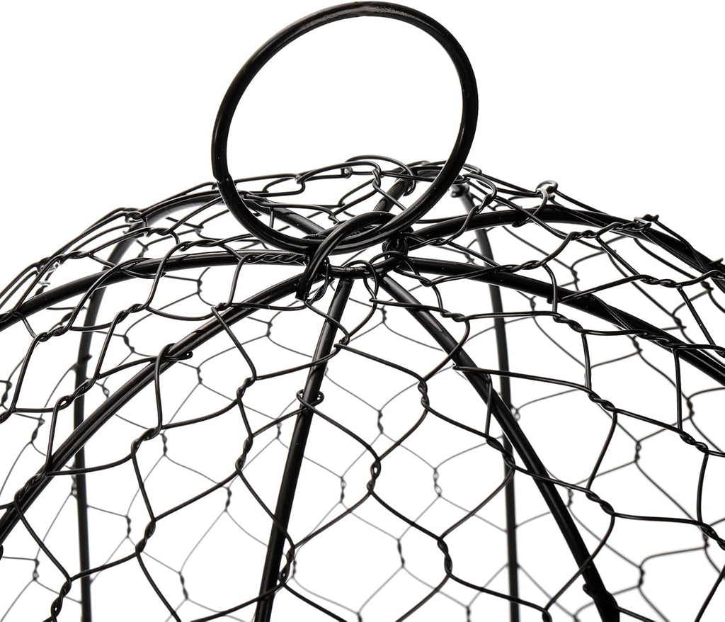 Garden Chicken Wire Cloche 16x13 Inches Black Dome Plant Protector G88980