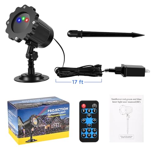 Christmas Laser Lights Projector with Star Show for Indoor Outdoor Decor E487