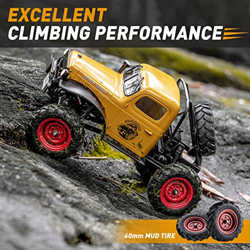 1/24 Scale 4WD Offroad RC Crawler Car Yellow N341