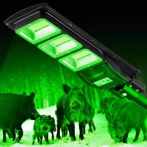 Solar Green Light for Hog Hunting with Remote and Bracket B2597