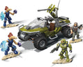 Mega Construx Halo Warthog Rally Vehicle Halo Infinite Construction Set with Master Chief Character Figure, Building Toys for Kids
