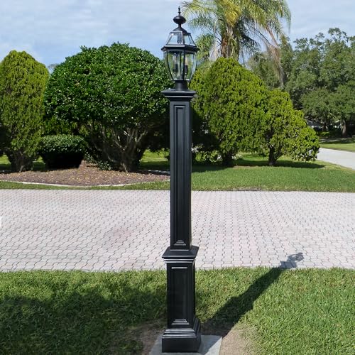Outdoor Lamp Post, 9.5x9.5, White N239