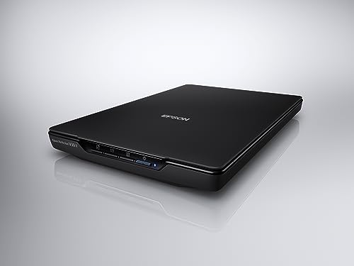 Color Photo and Document Flatbed Scanner, 4800 dpi, Black U567264