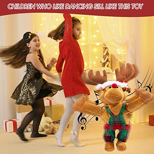 Animated Reindeer Plush Toy Christmas Singing Stuffed Animal L27908