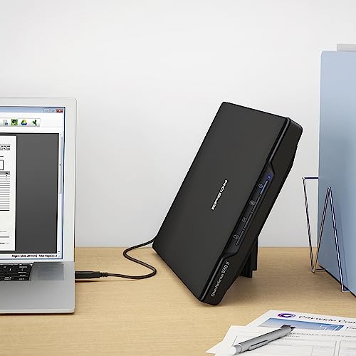 Color Photo and Document Flatbed Scanner, 4800 dpi, Black U567264