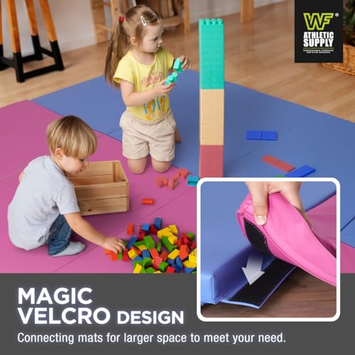 10' x 4' 4-Fold Folding Exercise Mat with Carrying Handles, 2 or 3 Inch Thick L713449