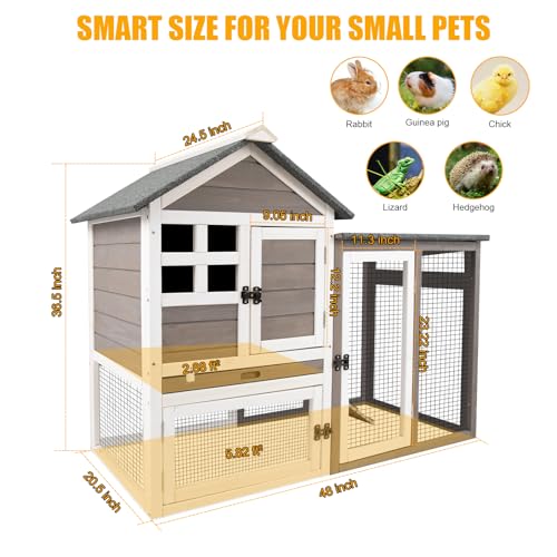 2-Story Rabbit Cage with Pull Out Tray and Wooden Ramp P74284