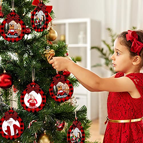 24 Pcs Christmas Photo Ornament Frames for Baby First Christmas Tree Keepsake K3591